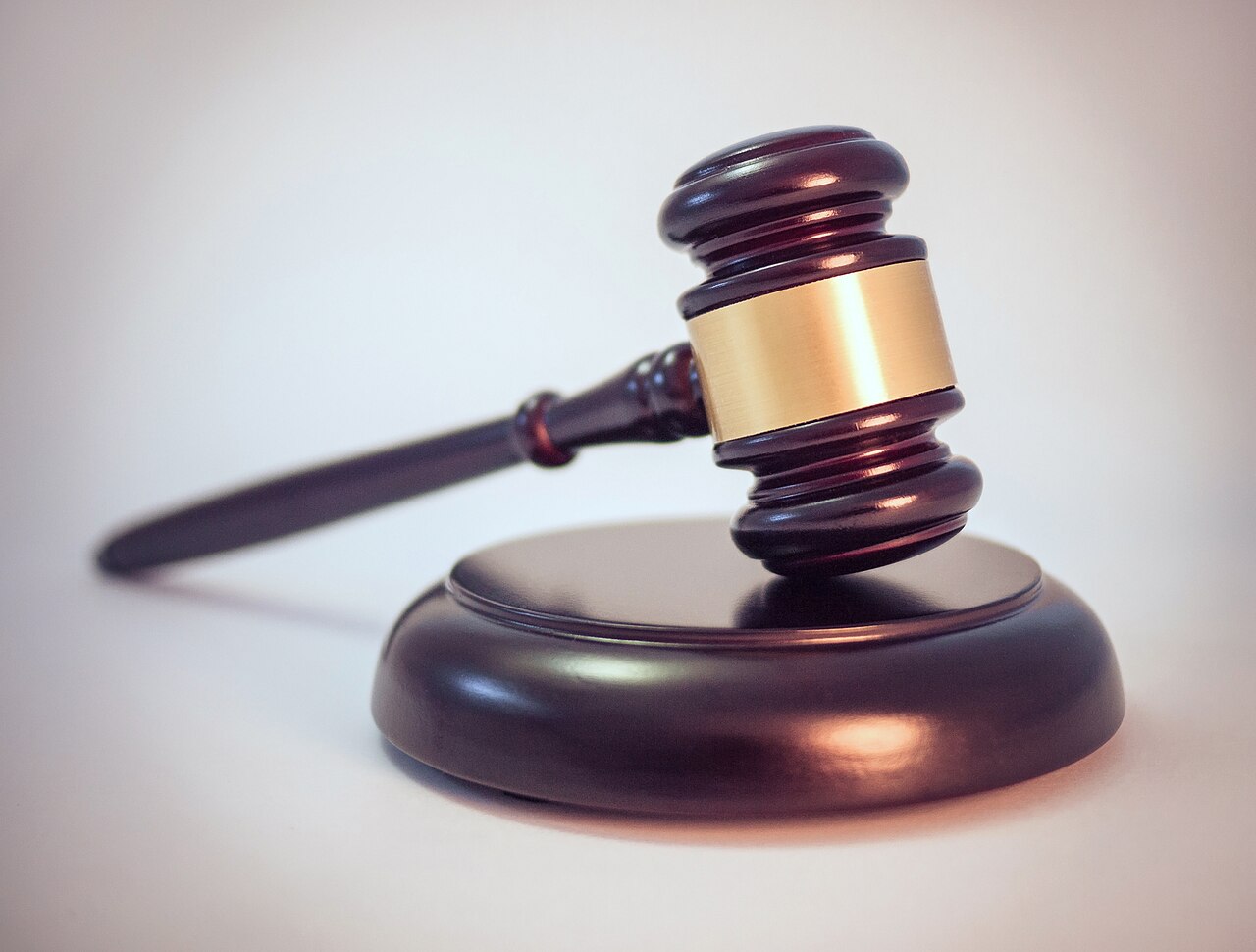 A wooden gavel.